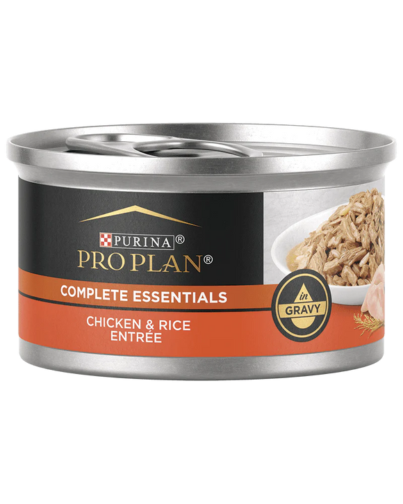 Purina Pro Plan Complete Essentials Chicken & Rice Entrée in Gravy Wet Cat Food