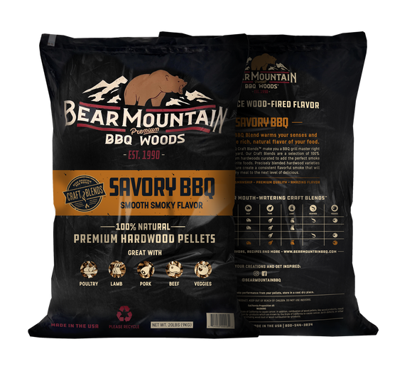Bear Mountain Premium BBQ Woods Savory BBQ Craft Blends™ Wood Pellets 20 Lbs (20 Lbs)