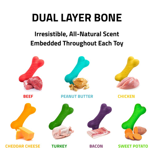 Playology Dual Layer Bone Beef Scent