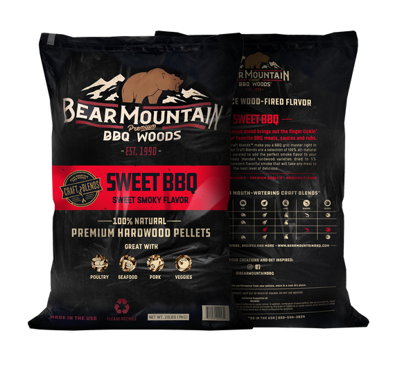 Bear Mountain Premium BBQ Woods Sweet BBQ Craft Blends™ Wood Pellets 20 Lbs (20 Lbs)
