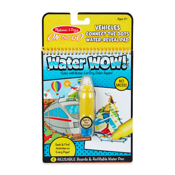 Melissa & Doug Water Wow! Connect the Dots Vehicles - On the Go Travel Activity