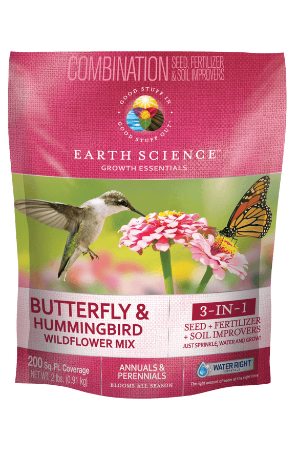 Skyline Encap Earth Science Wildflower Butterfly & Hummingbird Mix (2 lbs - 200 Sq. Ft. Cover)