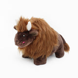ZippyPaws Wooliez Billie the Bison Dog Toy
