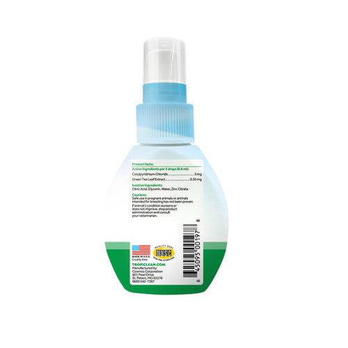 TropiClean Fresh Breath Oral Care Drops for Dogs