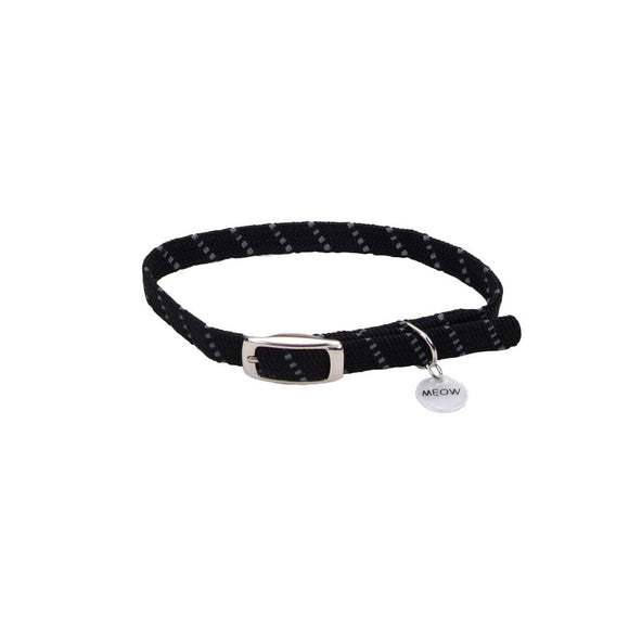 Coastal Pet Products ElastaCat Reflective Safety Stretch Collar with Reflective Charm