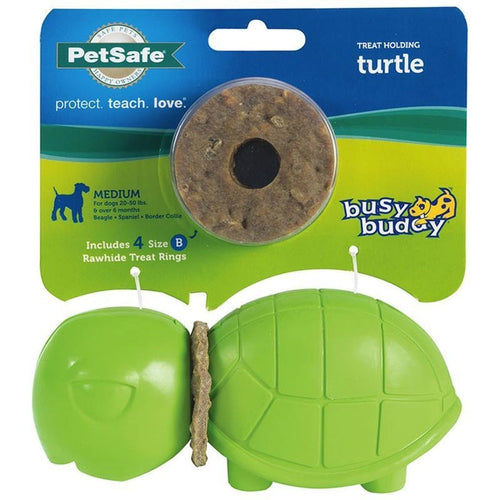 BUSY BUDDY TREAT HOLDING TURTLE DOG TOY