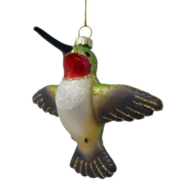 ORNAMENT BIRD RUBY HUMMINGBIRD